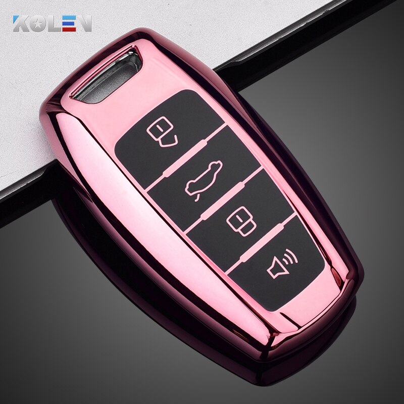 Soft TPU Car Remote Key Case Cover Holder Shell For Great Wall Haval Hover H1 H4 H6 H7 H9 F5 F7 H2S GMW Coupe Auto Accessories: Pink only case