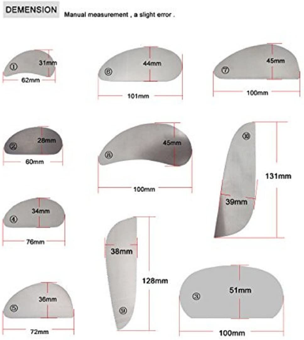 Rvs Schraper Ribben Clay Modeling Aardbei Plakjes Nail Art Aardewerk Levert Klei Gereedschappen Voor Beginners