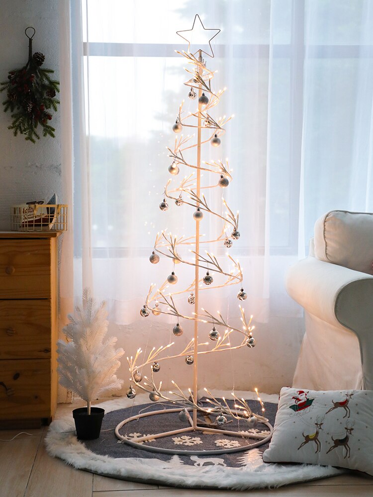 Kerst Decoratie Ins Nordic Kerstboom Woninginrichting Kerst Verlichting Scene Layout Led Licht Boom Meubels