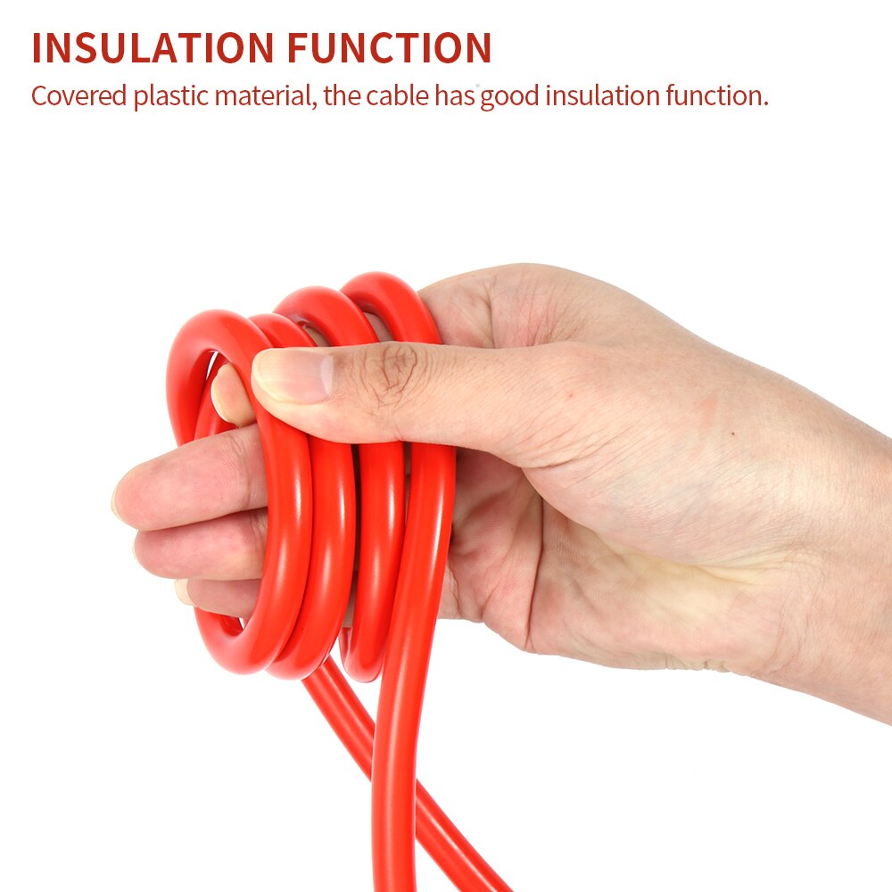 Cable amplificador de potencia de coche de 4 metros Cable de aislamiento de batería de emergencia, cables de puente, Cable de batería para coche de menos de 2,4 L