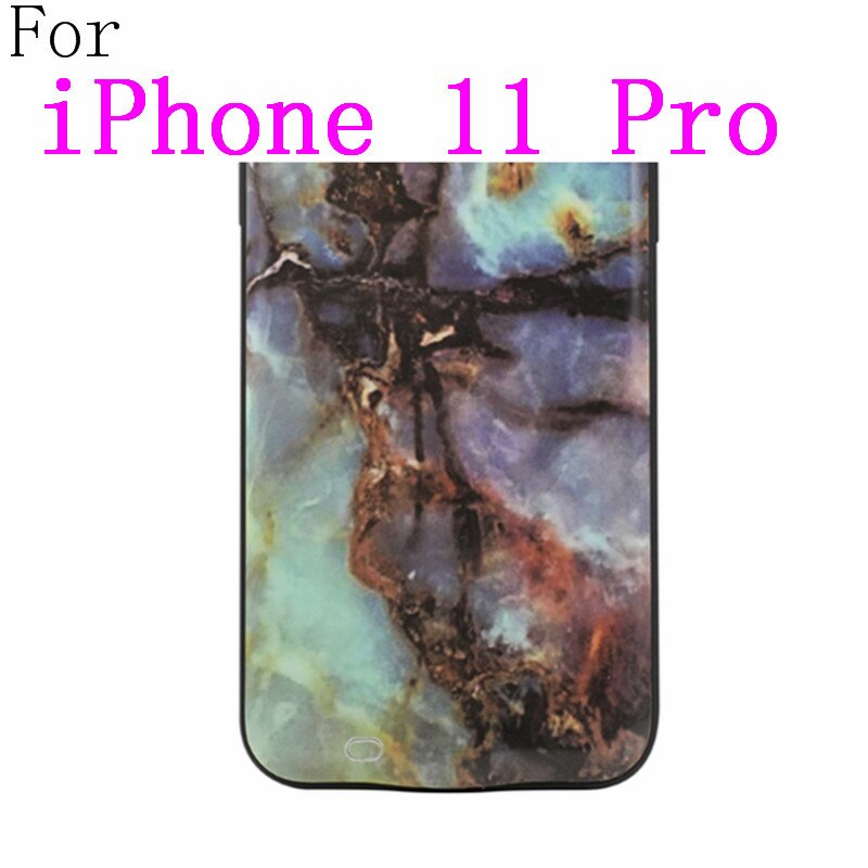 Smart External Battery Charger Case For iPhone 11 Pro X XR XS Max marble Power Bank charging case for iPhone 6S 7 8 Plus SE: i11Pro-LSDLS