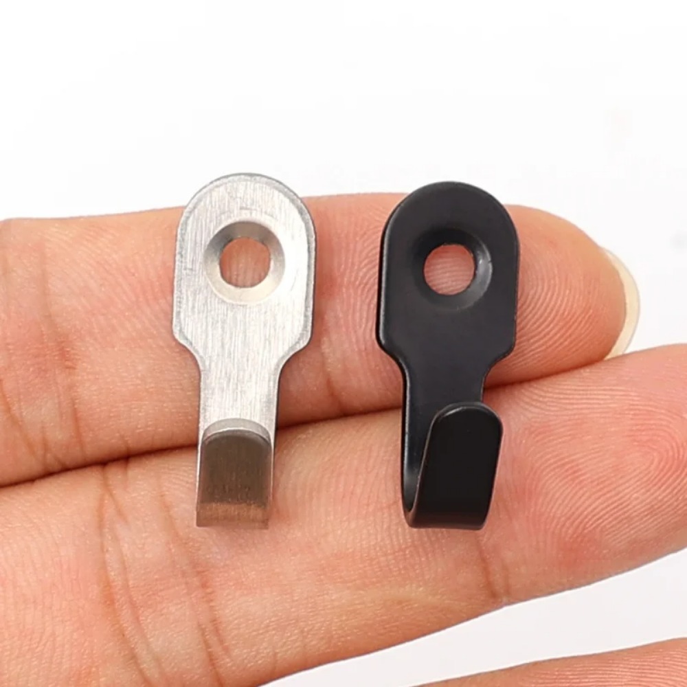 Juego de 20/1 Mini gancho en forma de J con tornillo, artículos de acero inoxidable, estante para llaves, ganchos de perforación de pared, accesorios de cocina, accesorios de baño