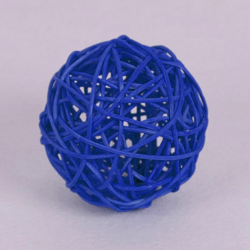 20pcs 3cm Multicolor Sepak Takraw Rattan Ball Birthday Party Decor Wedding Decorations Christmas Home Craft Ornament Baby Toys: Dark Blue