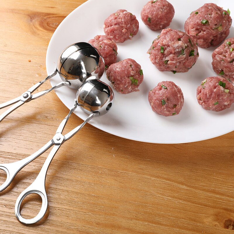 Stainless Steel Meatball Clip Convenient Kitchen Meatball Maker Rice Ball Fish Ball Making Mold Tool Kitchen Accessories