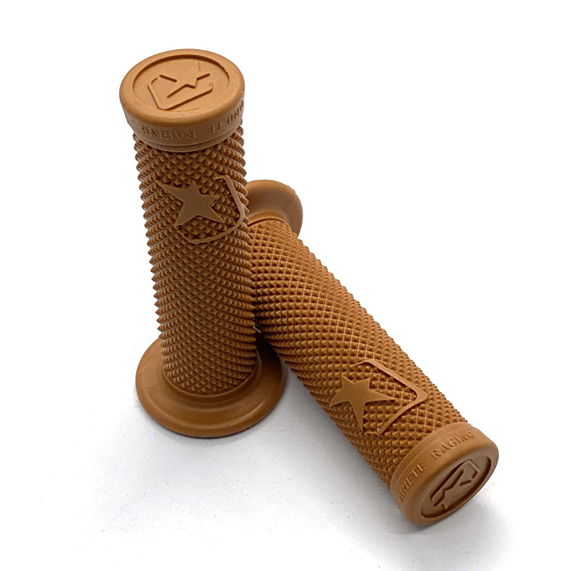 Maniglie di alta qualità Manubrio moto 7/8 '' 22MM Manopole moto universali in gomma Accessori per la modifica Design antiscivolo: Army Green
