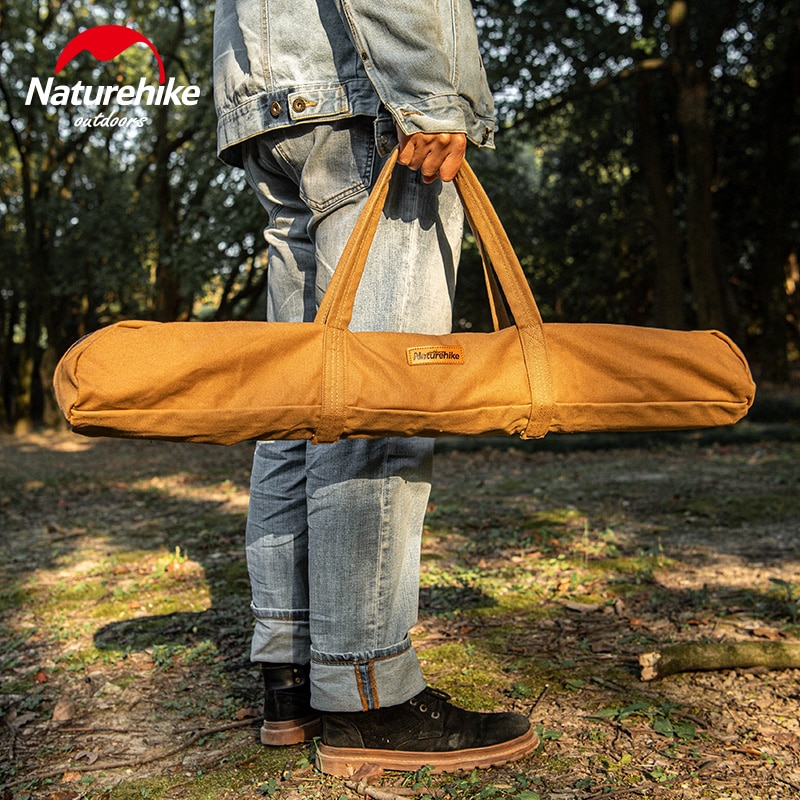 Naturehike ultralette campingtelt presenningstang opbevaringspose holdbar lærred opbevaringstasker udendørs camping værktøj taske (polakker ekskluderet)