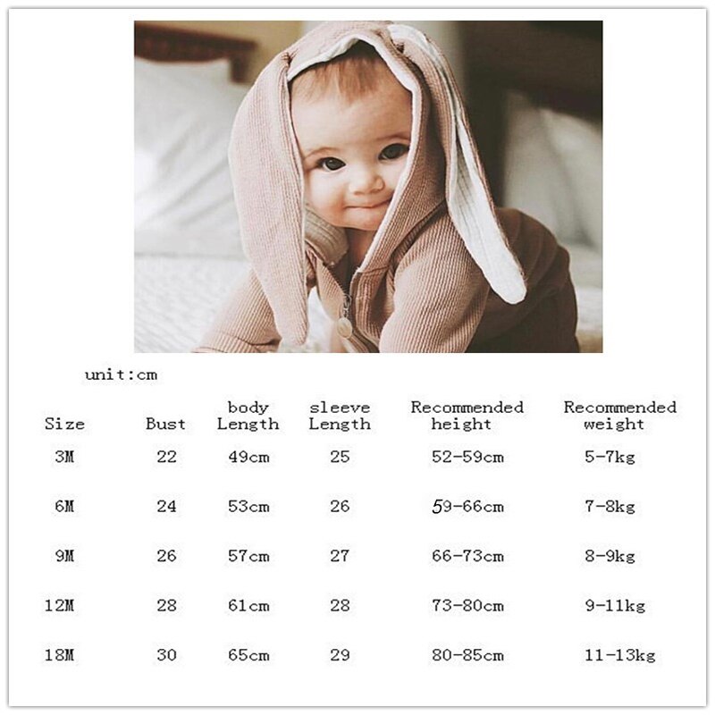 Baby Kleding Meisje Romper Overalls Voor Kinderen Schattige Konijn Unisex Kinderkleding Jumpsuit Voor Pasgeborenen Kostuum Voor Meisjes Jongen