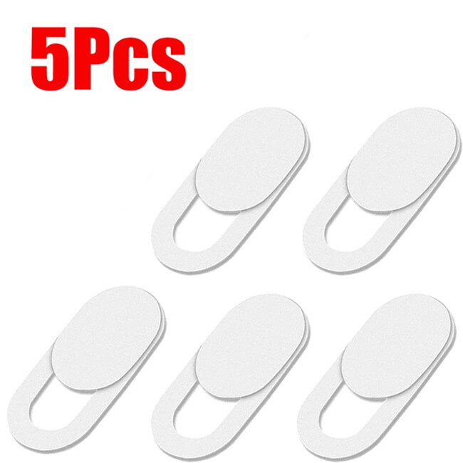 5/10/20Pcs Laptop Webcam Cover Webcam Universele Telefoon Antispy Camera Cover Voor Ipad Web Pc Macbook tablet Lenzen Privacy Sticker: 5pcs white