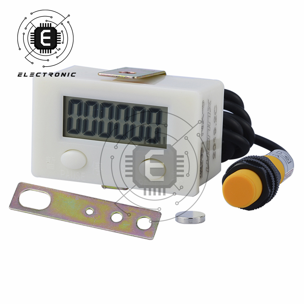 5/6 Ziffer Elektronische Digital Anzeige Zähler Nähe Industrie Magnetischer Sensor Schalter schlagen Zähler Induktion Zähler Meter: 6 Ziffer