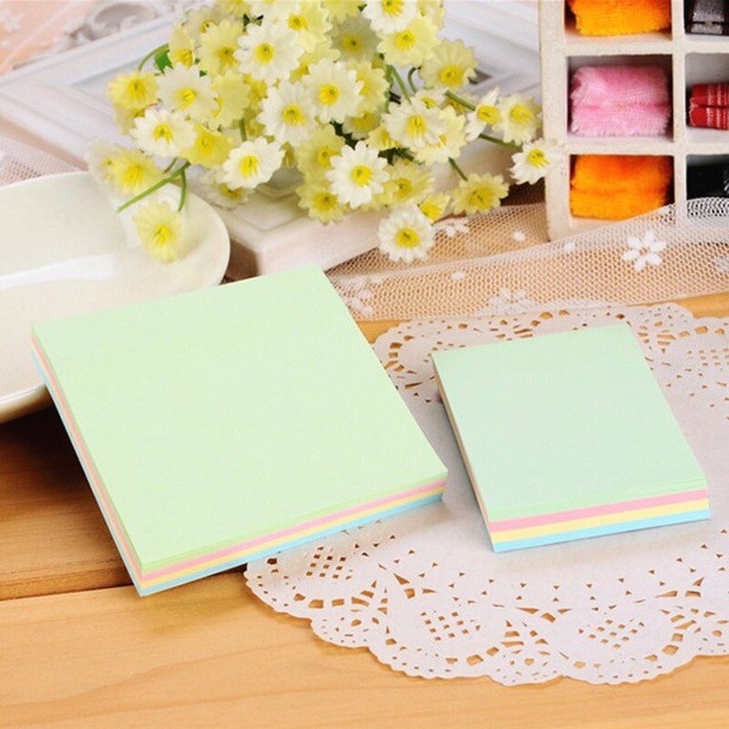 Candy color post it notes 4 colors (100 pieces) small label post it notes, n times post it notes