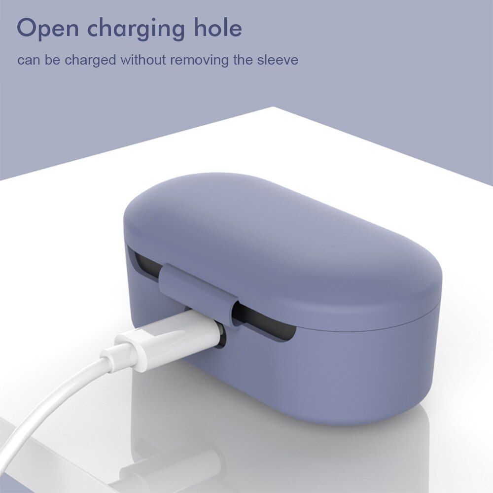 Silicone Case For QCY T1/QS2 true Wireless Bluetooth Earphone Shockproof Protective Bags for QCY T1S 5.0 Cover Case Charging Box