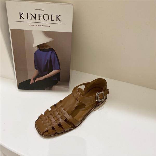 Vrouwelijke Sandaal Comfort Schoenen Voor Vrouwen Ademende Gesloten Teen Sandalen Vrouwen Schoenen Dames Comfort Blok Retro Gladiator: 3 / 37