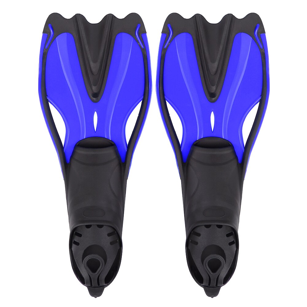 Lixada Volwassenen Duiken Vinnen Volledige Voet Duiken Vinnen Dicht Hak Training Flippers Voet Pocket Vinnen Mannen Vrouwen duiken zwemmen schoenen: Blauw / S