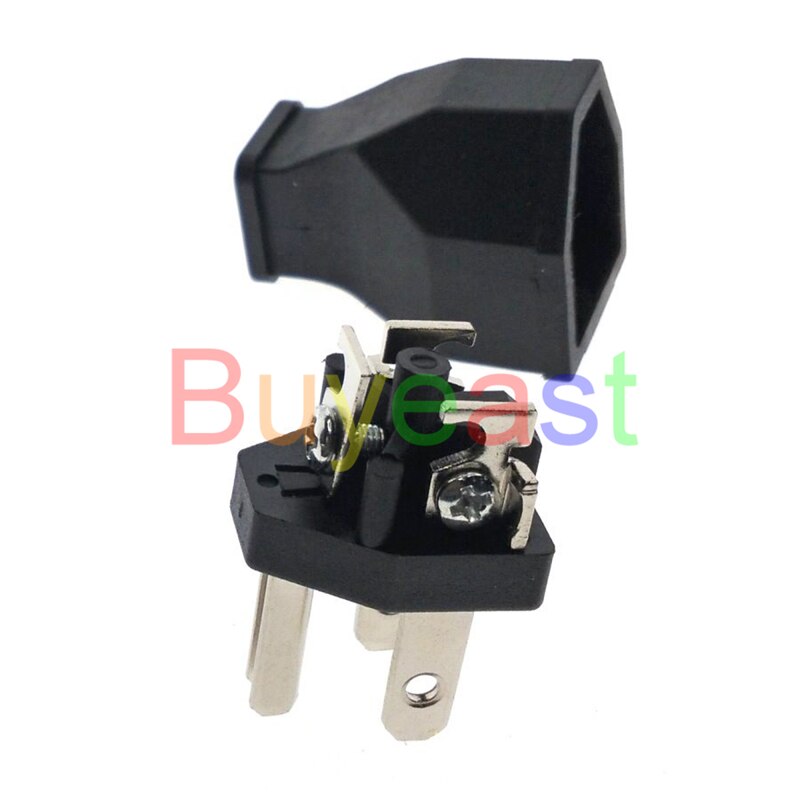 20 x NEMA 5-15P Plug US Grounded Power DIY Rewireable Plug 250V-15A