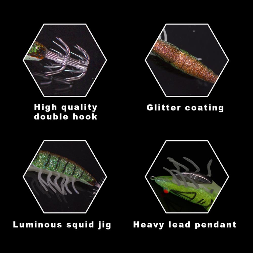 fishing Lure eging Squid jig egi bait fishing octopus wooden shrimp Cephalopod Wood shrimp octopus lures