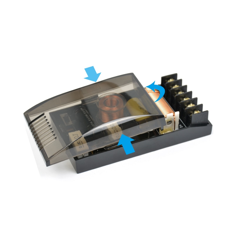 AIYIMA 2Pcs Crossover 2 Way HiFi Sound Car Speakers Tweeter Bass Frequency Divider Crossover Filters