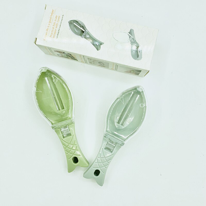 Schubben Met Deksels Schrapen Vis Huid Borstel Schrapen Schaal Borstel Vis Scaler Vis Schaal Artefact Schraper Vis Cleaning Tools: green