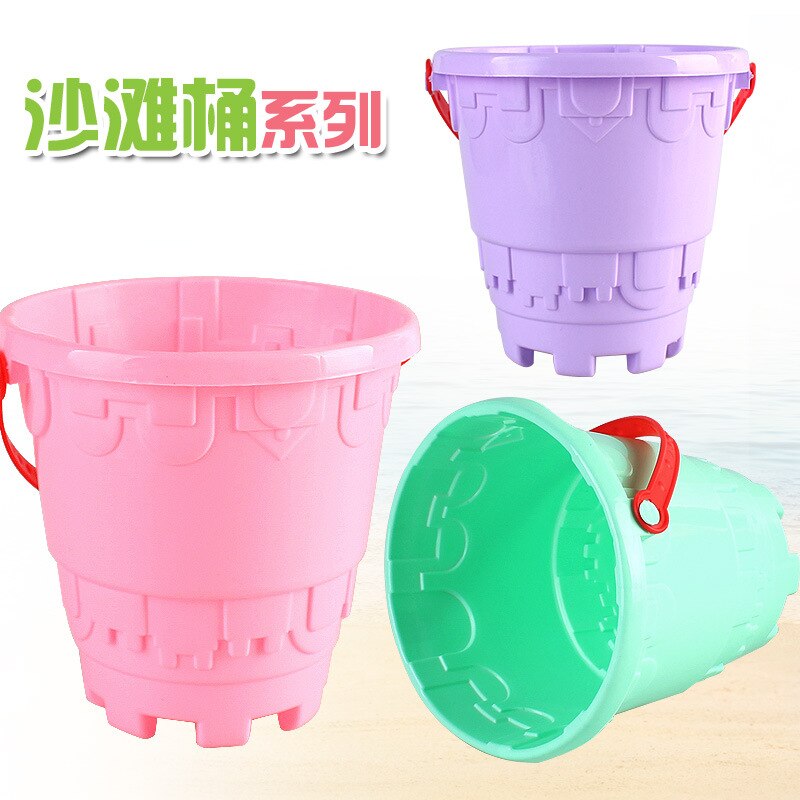 Style Sales Beach Toys Plastic Bucket Summer Children Play Sand Play with Water Tool: 299 99M Alone Barrel Macaroon Color