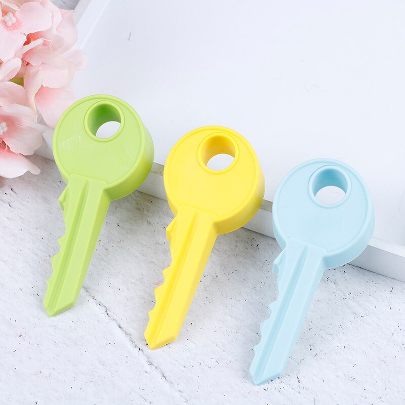 Silicone Rubber Door Stopper Cute Key Style Home Decor Finger Safety Protection Wedge Kid Baby Safe Doorstop