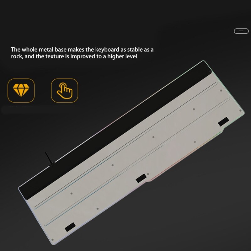 Wired Luminous Gaming Keyboard and Mouse Combo Mechanical Feel Rainbow Backlit B03C