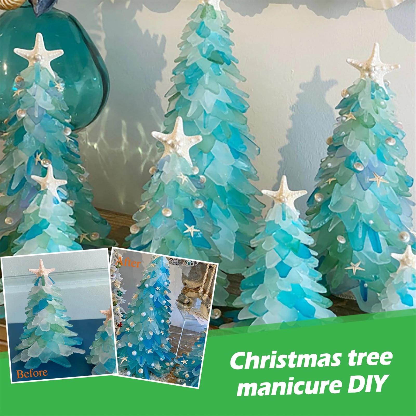 Noctilucent Luminous Zeester Topper Hars Kerstboom Jaar Party Decoratie Voor Thuis Ornamenten Xmas Kleine Bomen