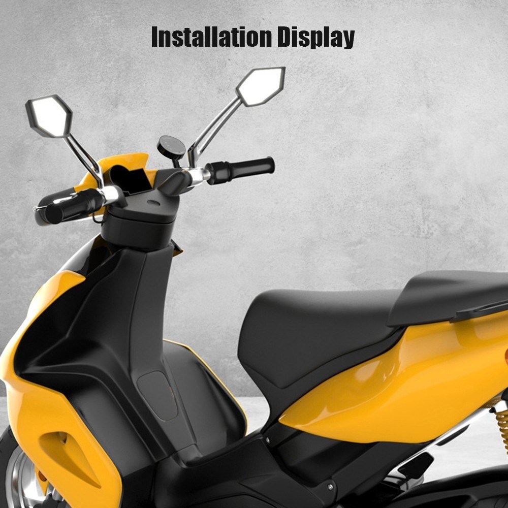 Waterproof Motorcycle Voltmeter Time Temperature Display Table LED 5-in-1 Motorcycle Voltmeter Time Temperature