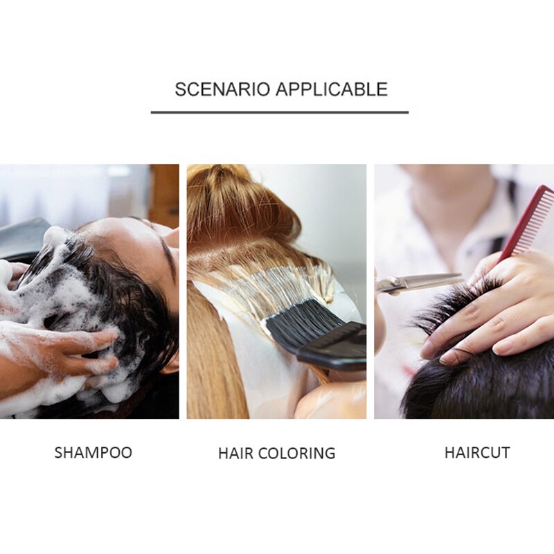 50 Uds. De babero de peluquería desechable, chal impermeable, herramienta de peluquería para barbería