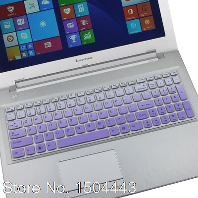 Silikon Tastatur Abdeckung Schutz für Lenovo Ideapad Z50 70 75 Z50-70 Z50-75 100-15 100-15IBY 100- 15IB B50-10 G700 G500 G505: fadepurple