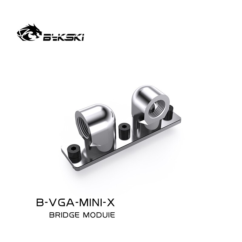 Bykski B-VGA-MINI-X,G1/4 360 Degree Rotary Adapter For GPU WaterBlock,VGA Bridge Connectors Fitting Video Card Install Module