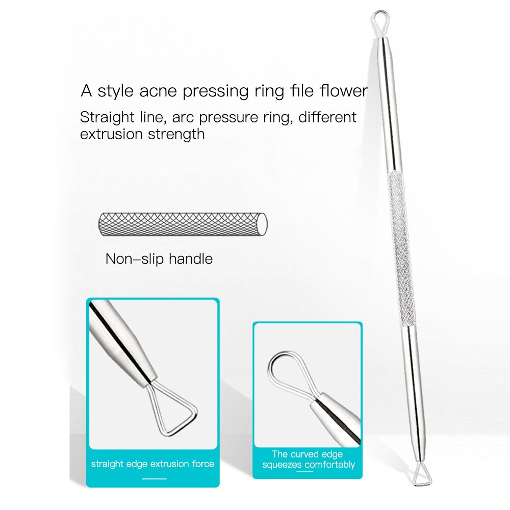 5 stuks roestvrijstalen mee-eter naalden acne clip antibacteriële acne naald mee-eter comedonen acne puistjes verwijderaar
