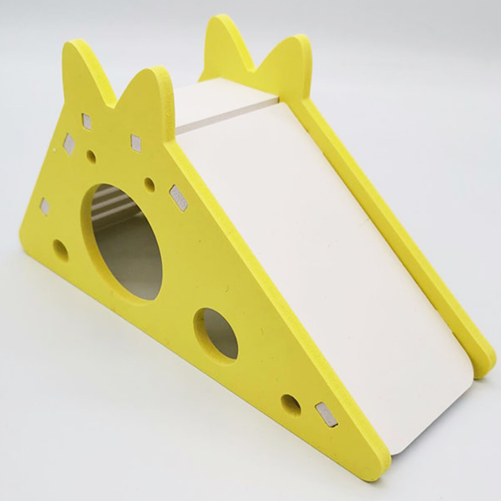 Hamster Glijbaan Trappen Sport Hamster Speelgoed Waterdicht Kleur Pvc Kleine Huisdier Nest Grappige Hamster Huisdier Te Installeren En Te Dragen: B Yellow