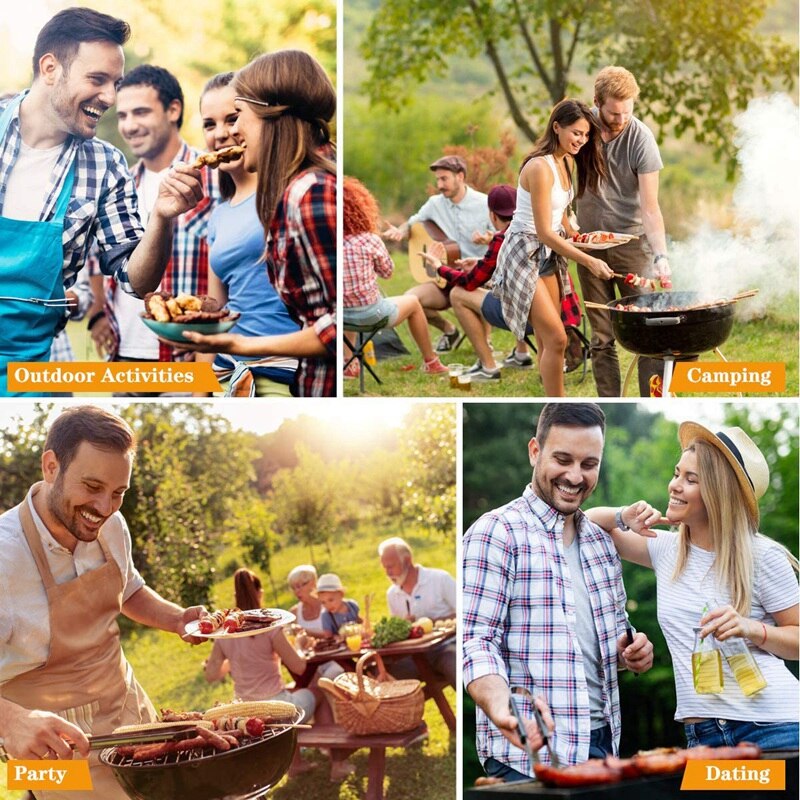 20PCS/Set Barbecue Tool Stainless Steel Barbecue Tools Sets Kitchen Utensil Set BBQ Grill Tools Kit Barbecue Accessories