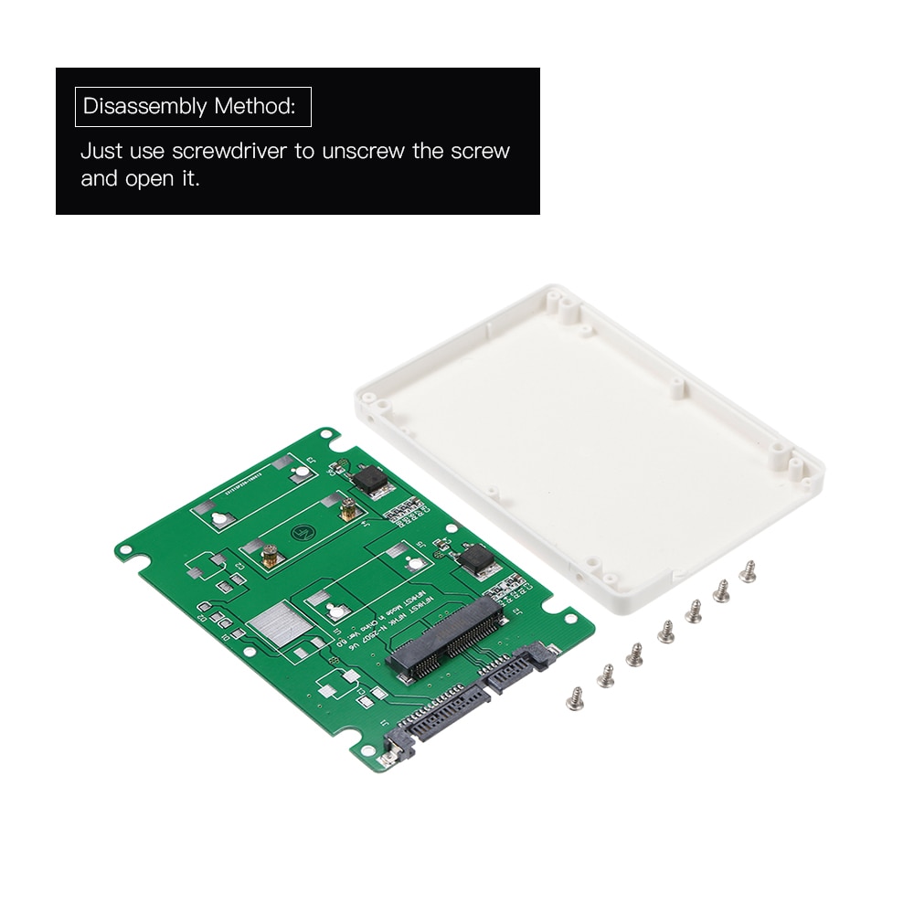 Msata Naar Sata Ssd Behuizing Msata 2.5 Sata Adapter Solid State Drives Ssd Harde Schijf Converter Naar Sata 3.0 kaart Met Case Box