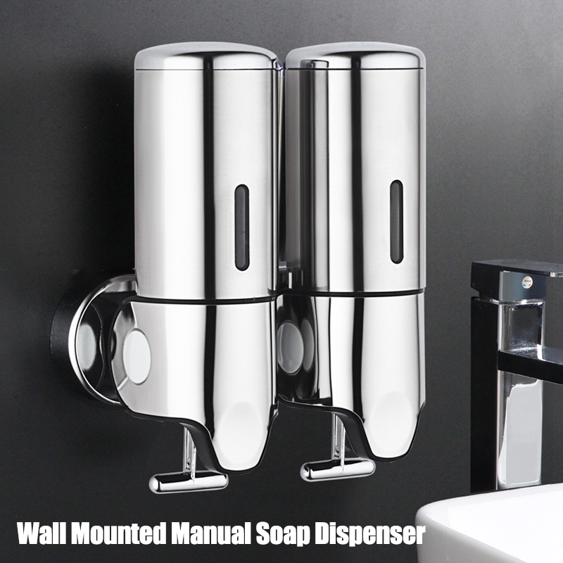 Bathroom Liquid Soap Dispenser Hand Sanitizer Holder Wall Mount Soap Shampoo Gel Shower Liquid Container For Bathroom Accessorie