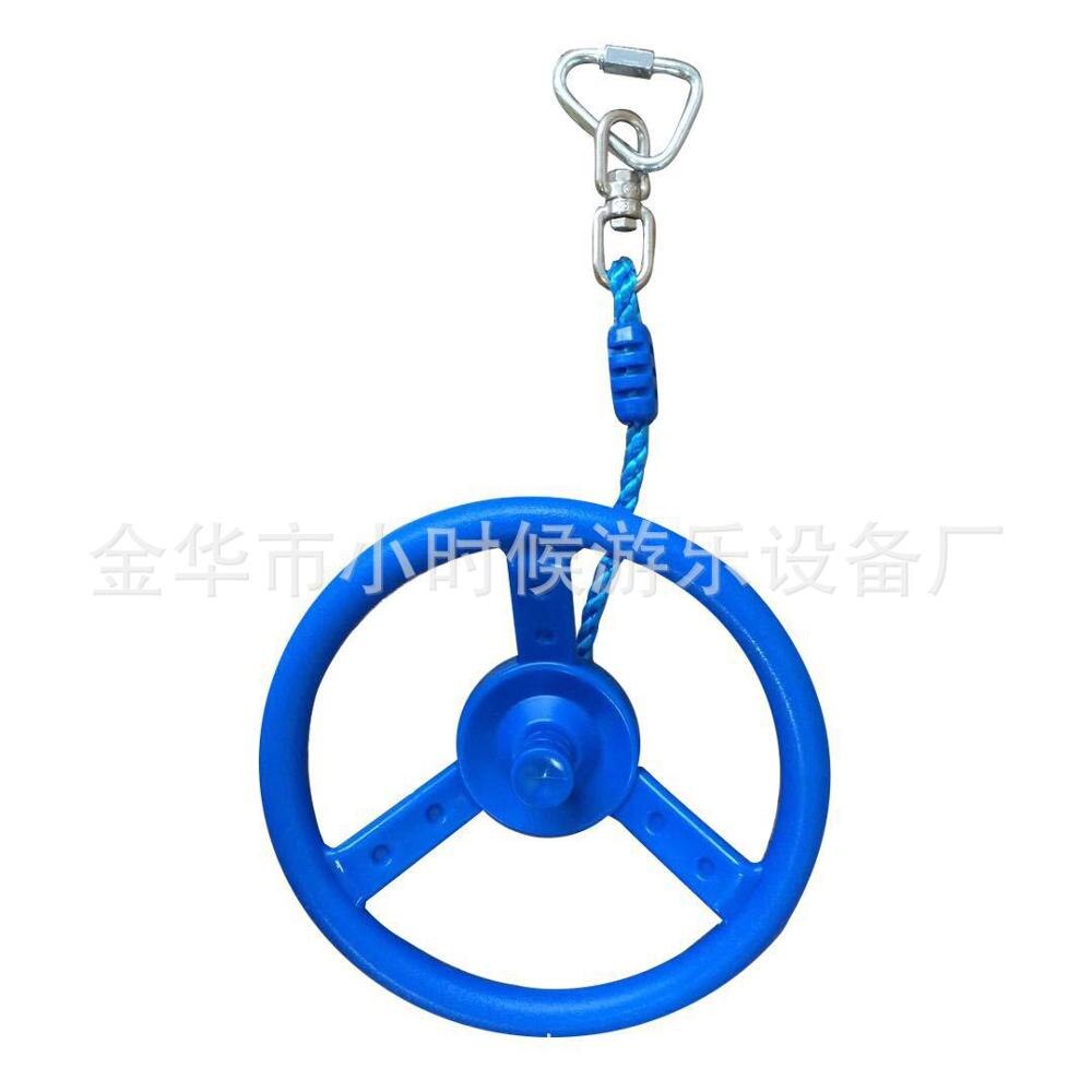 Kinder Fitness Ringe Kletter spiel Spielzeug Outdoor Training Aktivität sichere Sport Seil Schaukel Hänge ringe Kinder Kletter ausrüstung: Himmel Blau
