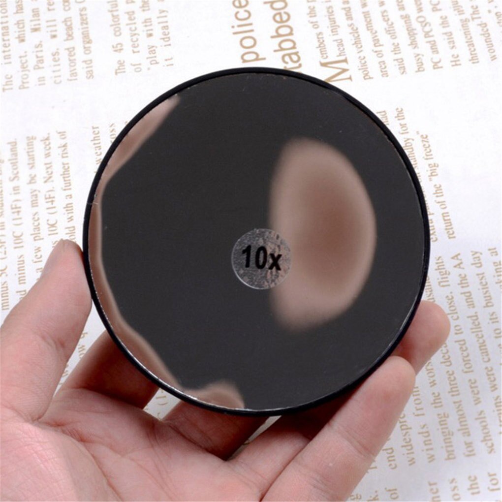 Portable Round Makeup Mirror with ABS Plastic Shell Pocket Magnifying Cosmetic Mirror