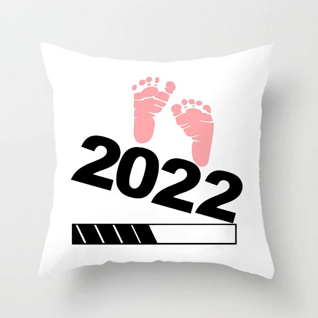 2022 Zwangerschap Aankondiging Kussenhoes Baby Laden Kussensloop Baby Binnenkort Kussen Home Decor: Z07030-DCCWH-M