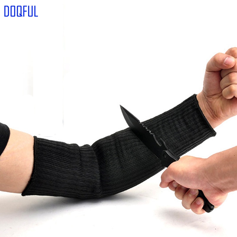 Steel Wire Safety Cut Proof Arm Sleeve Anti Knife Guard Bracer Stabproof Armband Work Labor Protection Anti Abrasion