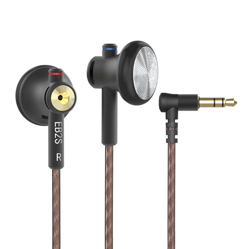 NICEHCK EB2S słuchawki HD mikrofon douszny L wtyczka 15.4mm LCP dynamiczny zestaw słuchawkowy do muzyki wokalnej przewodowy 4.4mm douszny Monitor B70/YD30/U2: Niebieski