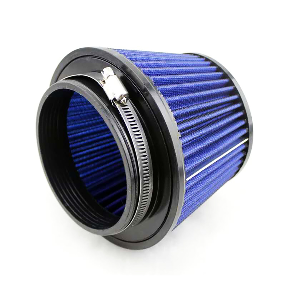 Filtro de aire de 115mm para entrada de coche, filtro de aire con cabeza de seta modificado reutilizable, accesorios para coche de estilo Universal, rojo y azul