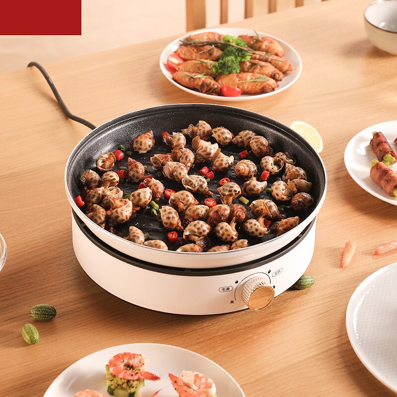 220V Electric Pot Oven Smokeless Barbecue Machine Home BBQ Grills Indoor Roast Meat Dish Plate Multi Cooker