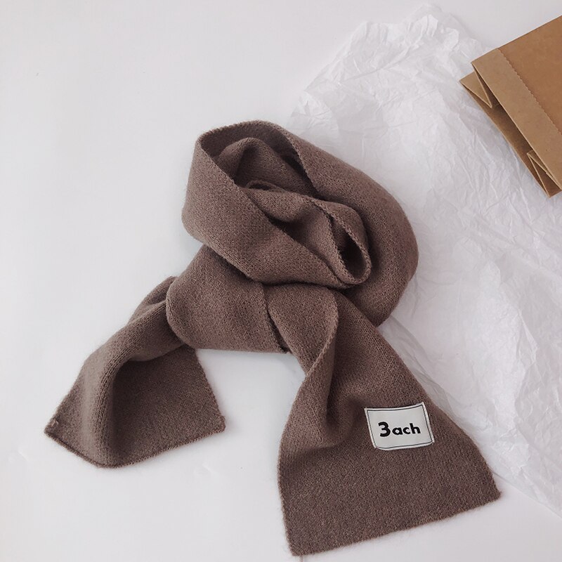 Autunno inverno bambini ragazzi ragazze sciarpa morbido caldo imitazione Cashmere fazzoletto da collo sciarpe per bambini 13 colori: Coffee