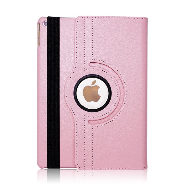 Für iPad Air 2 Fall Modell A1566 A1567 Tablet Abdeckung 360 Grad PU Leder für Coque iPad Air 1 smart Auto Schlaf Wake Up: for iPad air 2  pink