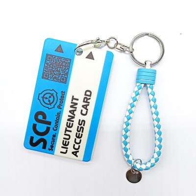 Scp Foundation Niveau 5 Access Card Set Student Campus Secure Bevatten Bescherming Case Game Perifere Bus Kaart Sleutelhanger: R