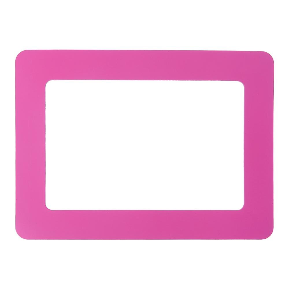 9 Kleuren Diy Kleurrijke Magnetische Foto Fotolijsten Koelkast Magneet Photoframe Thuis Woonkamer Decor: Roze