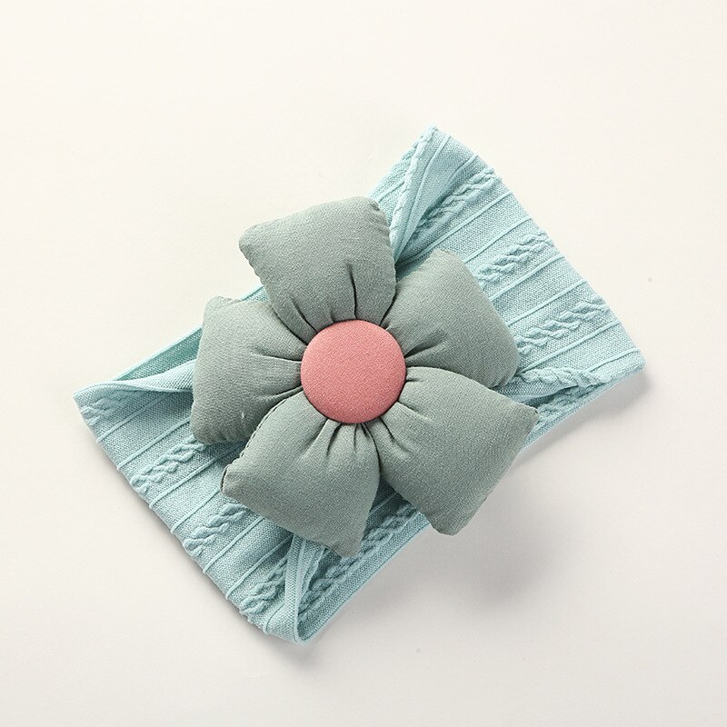 Floral Baby Girl Headbands Baby Hair Accessories Toddler Girls Bows Baby Girl Items: Bea Green