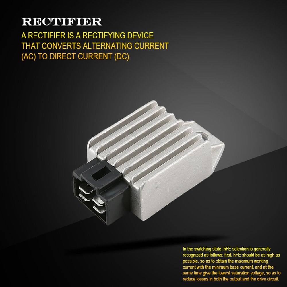Motorcycle Scooter Voltage Regulator Rectifier 12V 4Pin fit for Buggie with GY6 50cc 125cc 150cc CD70 Moped Scooter ATV Gokarts