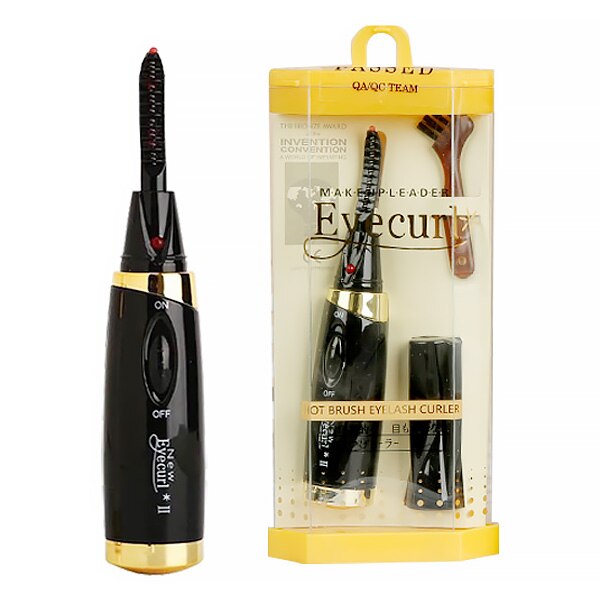Intelligente Draagbare Verwarmde Elektrische Natuurlijke Curling Wimperkruller Wimpers Zorg Gereedschappen Professionele Wimperkruller: Batteryversion black