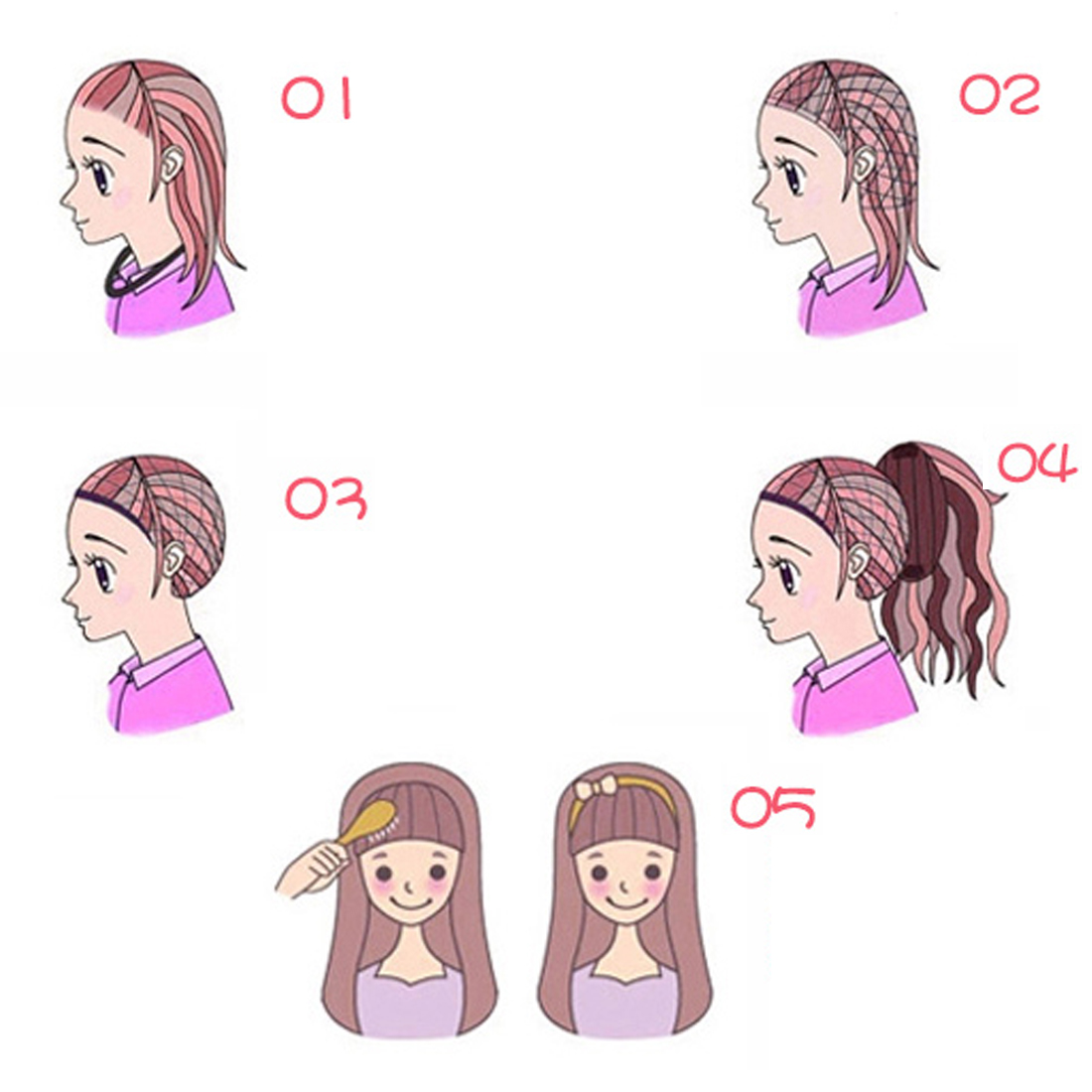 Top Hairnets good Mesh Weaving Black Wig Hair Net Making Caps Weaving Wig Cap & Hairnets