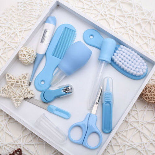 10 Stuks Baby Pasgeboren Gezondheidszorg Set Nail Haar Borstel Thermometer Kids Grooming Kit Manicure Borstel Set Kit